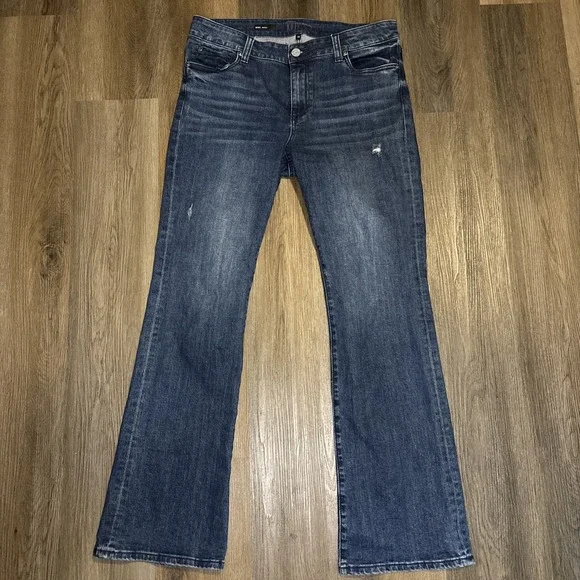 Kut from the Kloth Jeans Women Size 14 Nicole High Rise Flap Pocket Boot Cut - Picture 1 of 15